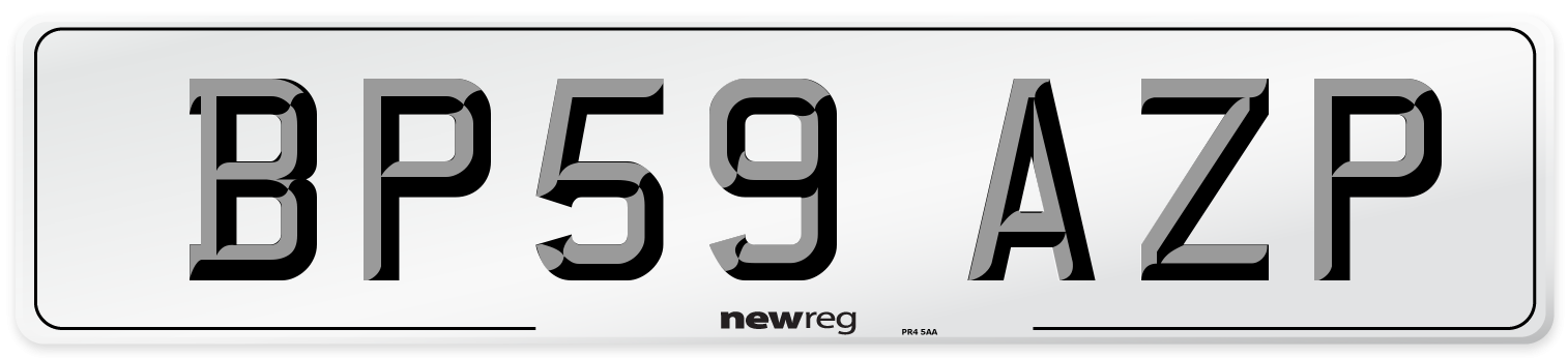 BP59 AZP Number Plate from New Reg